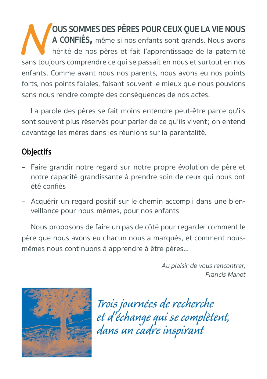 Présentation de l'atelier Le père que je suis en devenir, page 3